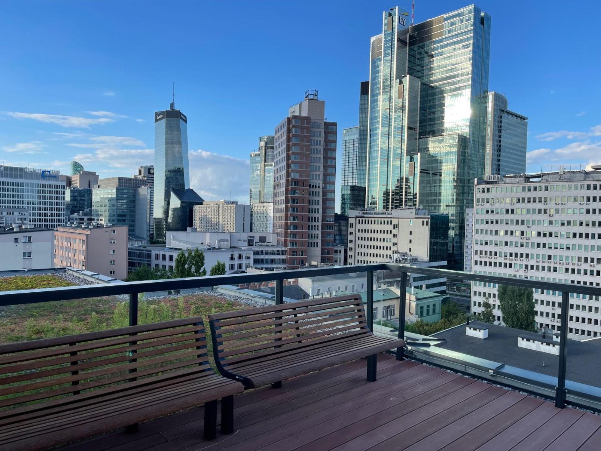 ורשה Sienna 65 - Taras Na Dachu Z Panorama 360 Na Warszawe -Roof Terrace With A Beautiful View - Prywatny Balkon - Private Balcony - Better Rental מראה חיצוני תמונה